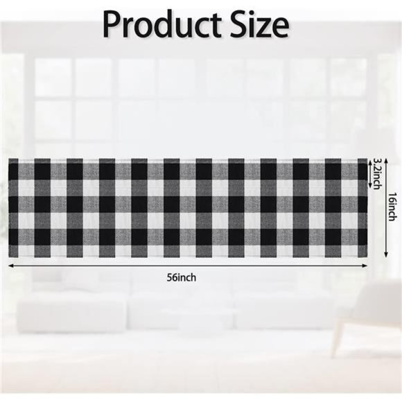 Buffalo Plaid Curtains Buffalo Window Valances Farmhouse Design Window Decor - Picture 2 of 7